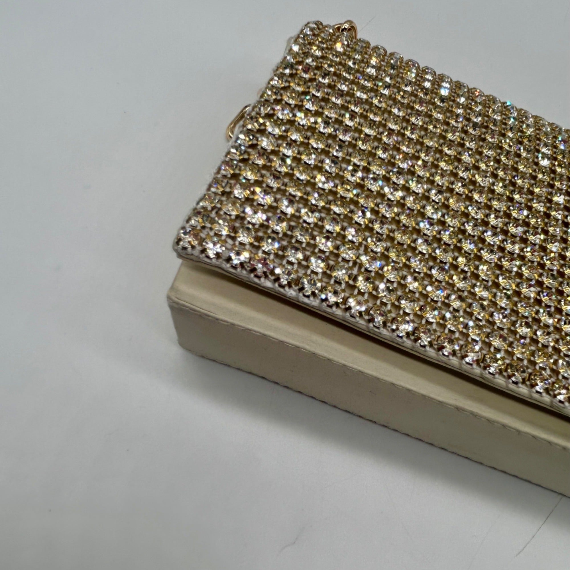I.N.C Beige Mesh Clutch Bag