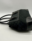 Coach Vintage Hamptons Black Signature Canvas Satchel Bag F11220
