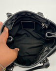 Coach Vintage Hamptons Black Signature Canvas Satchel Bag F11220