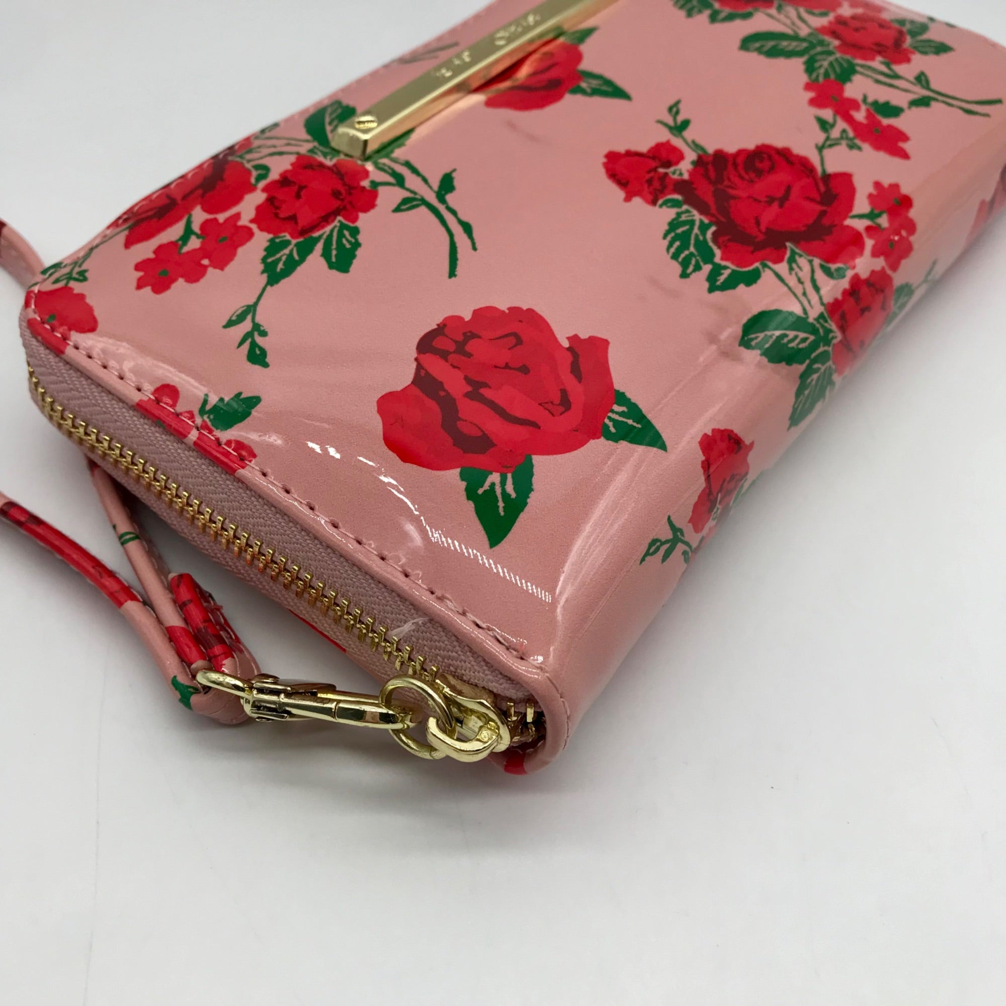 Betsey Johnson Blush Pink Floral Clutch