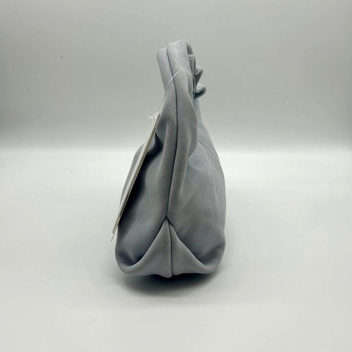 Aqua Small Blue Suede Hobo Bag