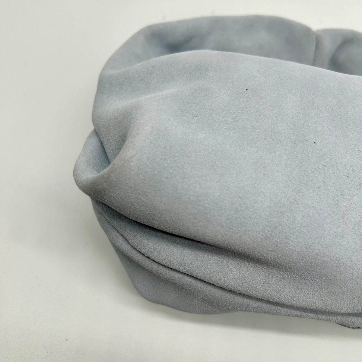 Aqua Small Blue Suede Hobo Bag