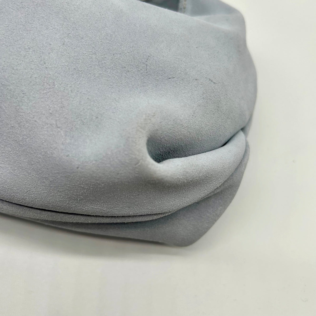 Aqua Small Blue Suede Hobo Bag