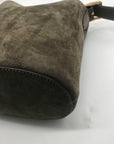 Coach Olive Green Suede Bleecker Bucket Bag