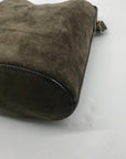 Coach Olive Green Suede Bleecker Bucket Bag