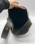 Coach Olive Green Suede Bleecker Bucket Bag