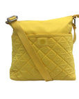 Talbots Neon Yellow Quilted Crossbody