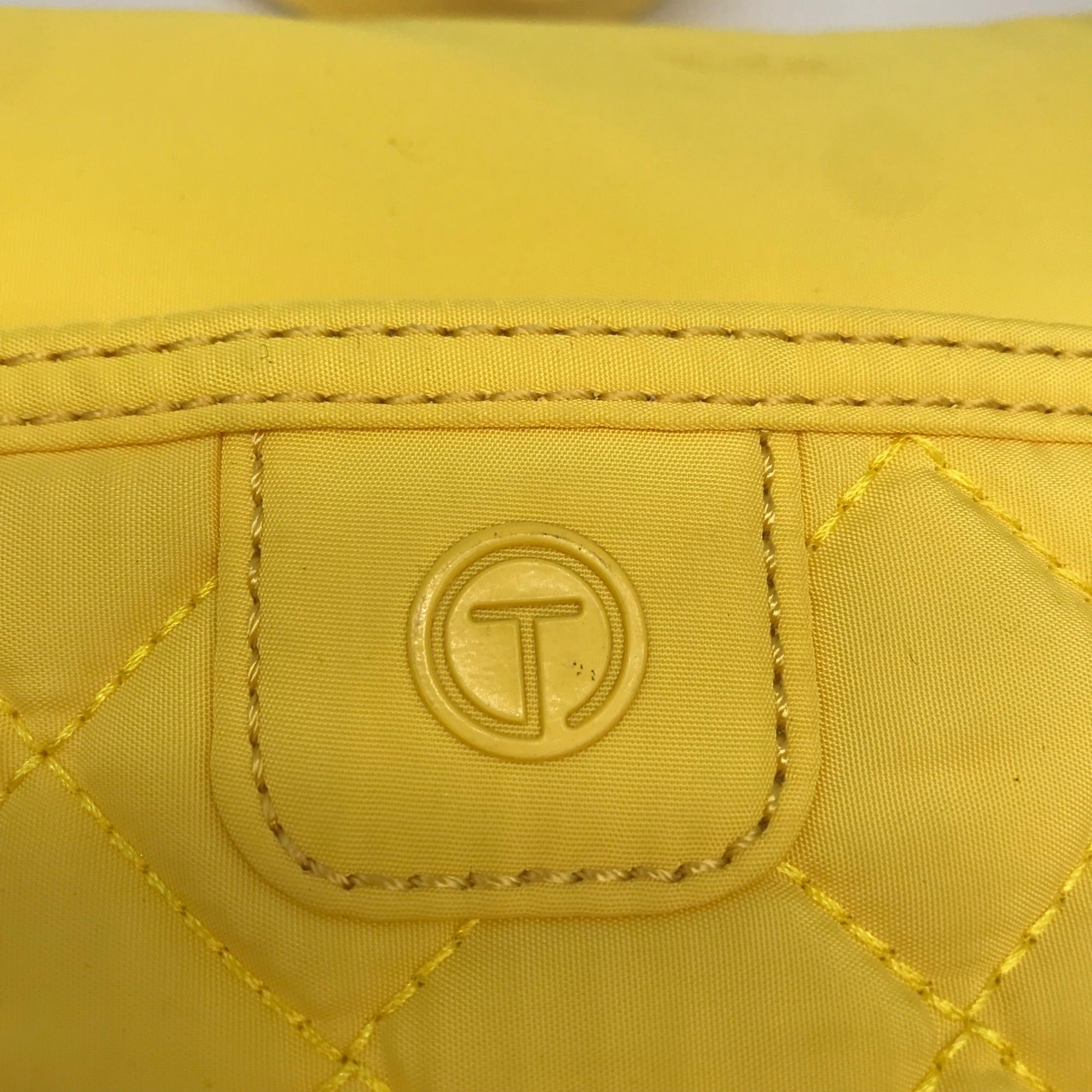 Talbots Neon Yellow Quilted Crossbody