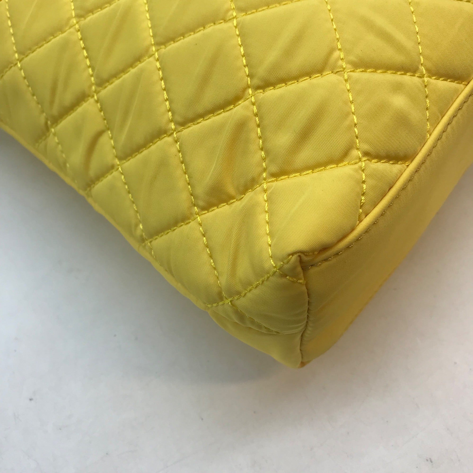 Talbots Neon Yellow Quilted Crossbody