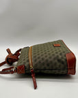 Dooney & Bourke Grey Monogram Print Fabric Crossbody Bag