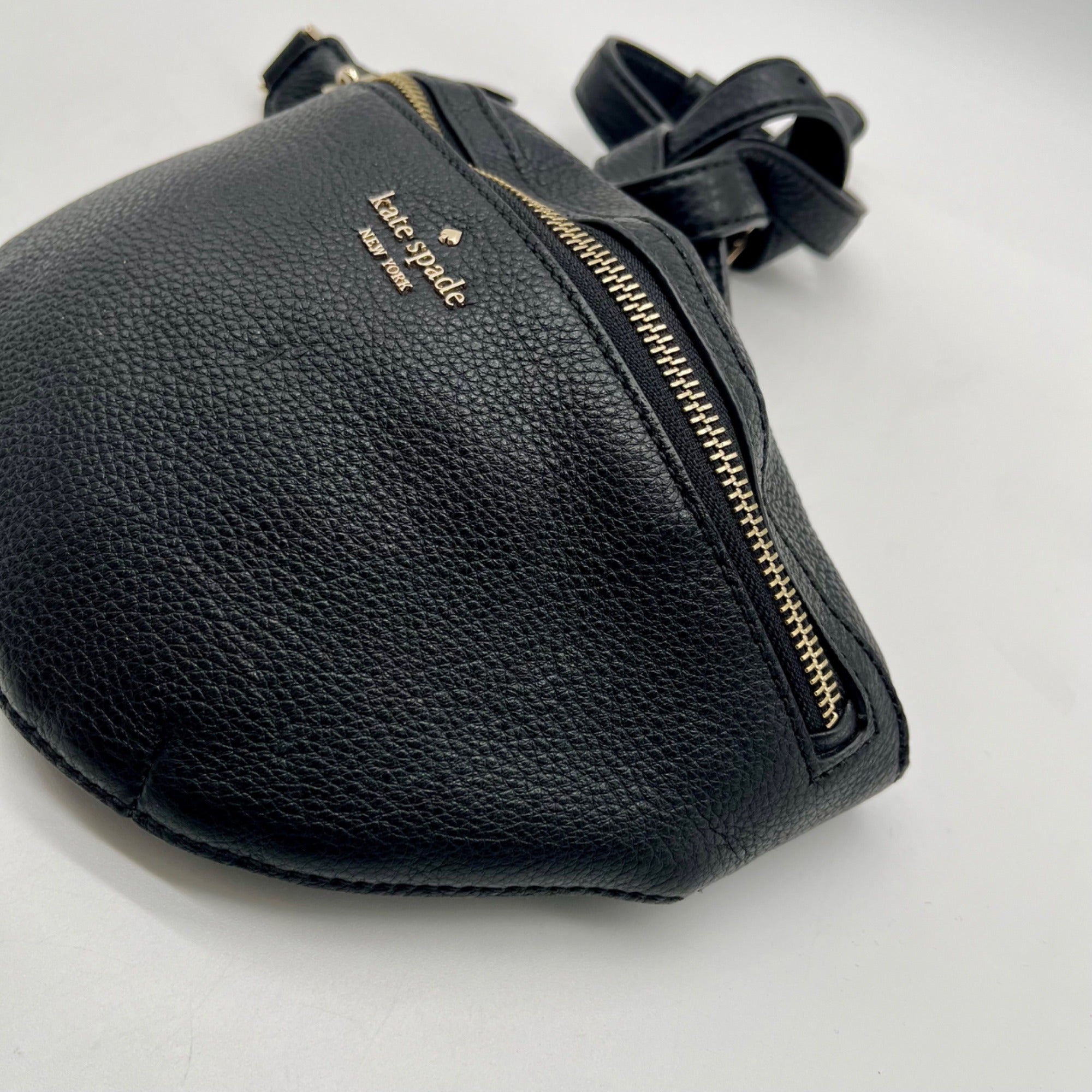 Kate Spade Black Pebbled Leather Chelsea Belt Bag