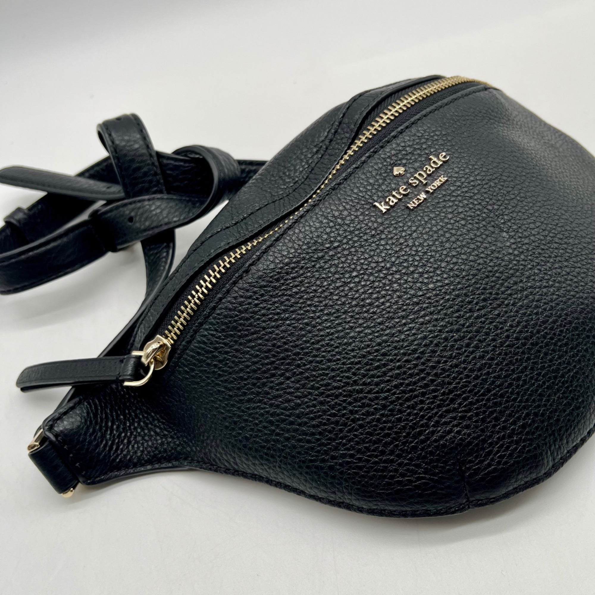 Kate Spade Black Pebbled Leather Chelsea Belt Bag