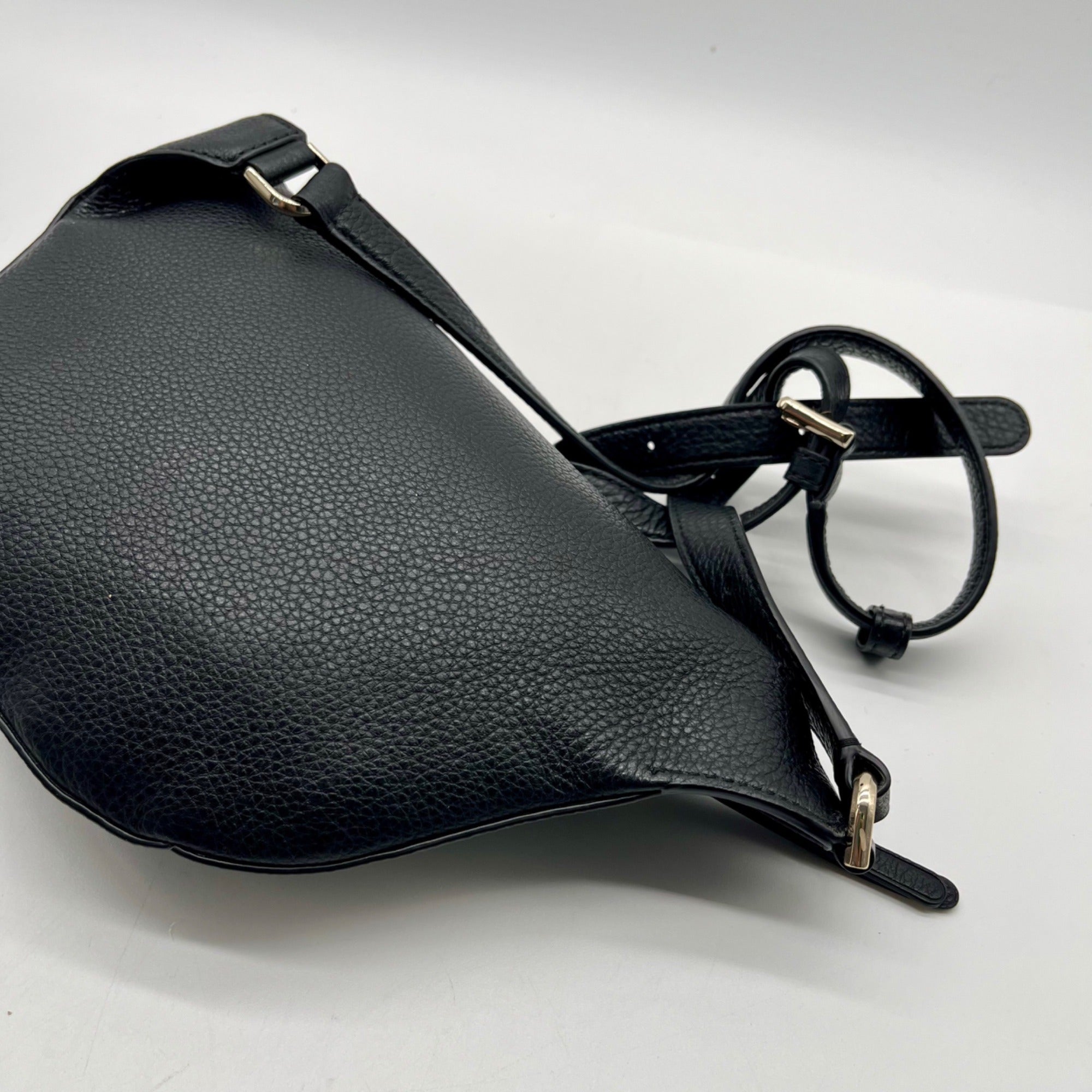 Kate Spade Black Pebbled Leather Chelsea Belt Bag