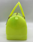 Furla Candy Neon Lime Yellow Tote Bag