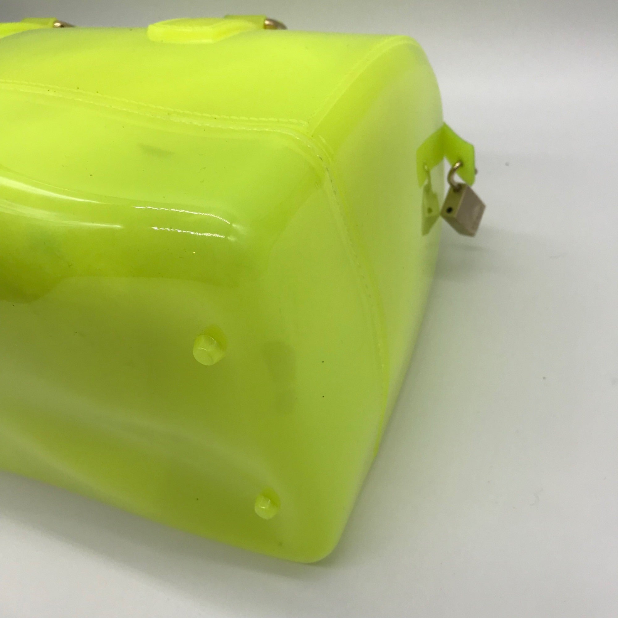 Furla Candy Neon Lime Yellow Tote Bag