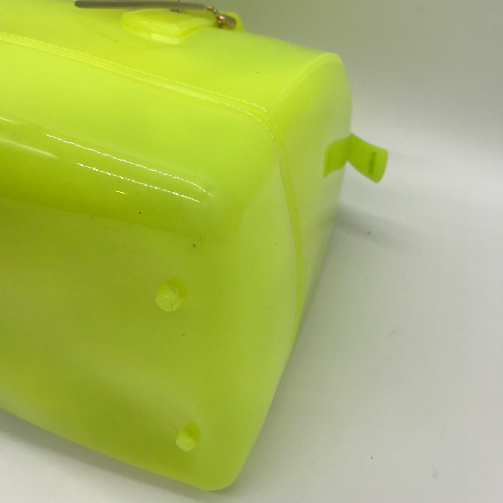 Furla Candy Neon Lime Yellow Tote Bag