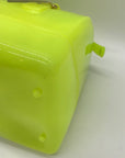 Furla Candy Neon Lime Yellow Tote Bag