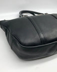 Coach Black Pebbled Leather Convertible Central Satchel Bag