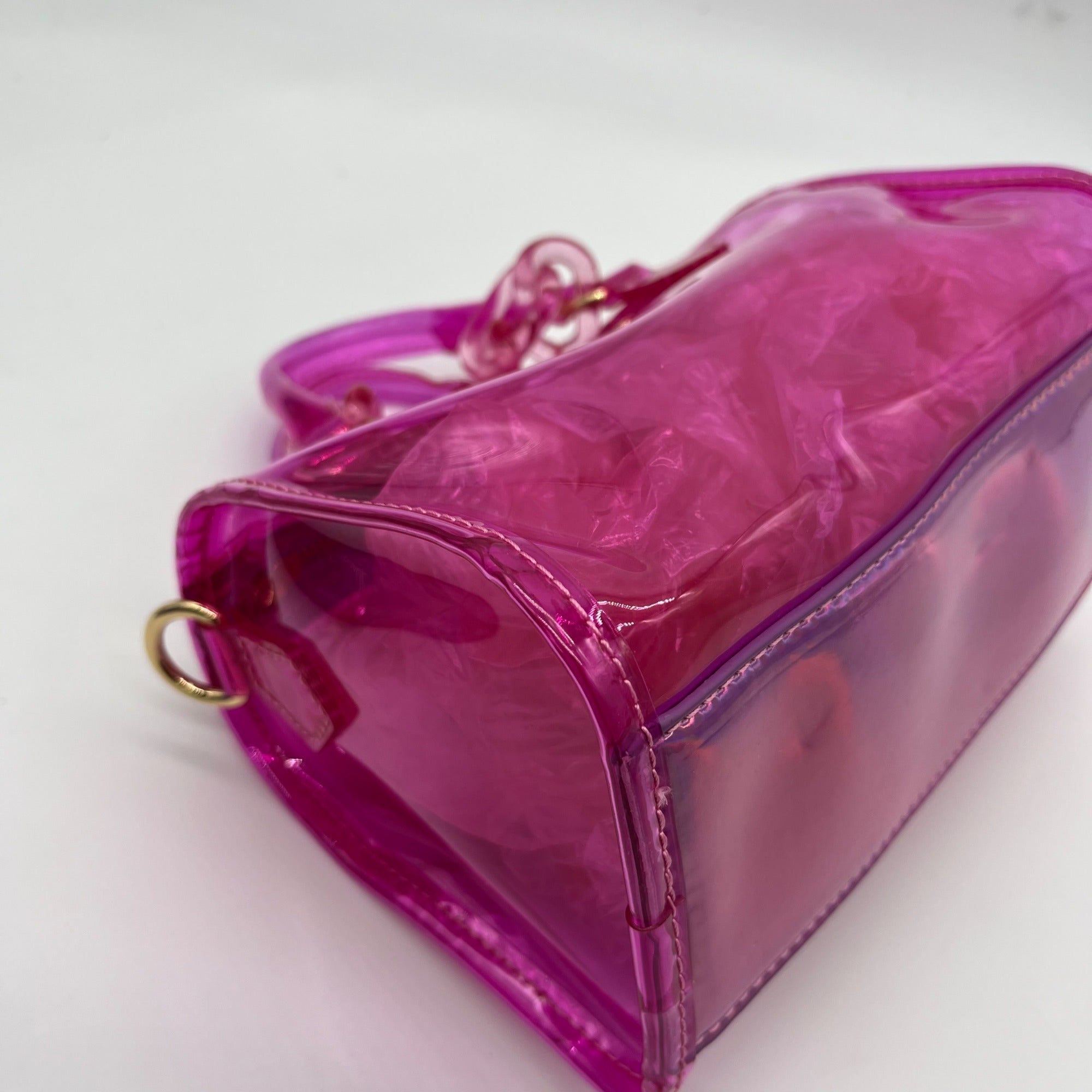 Like Dreams Hologram Clear Satchel With Inner Pouch