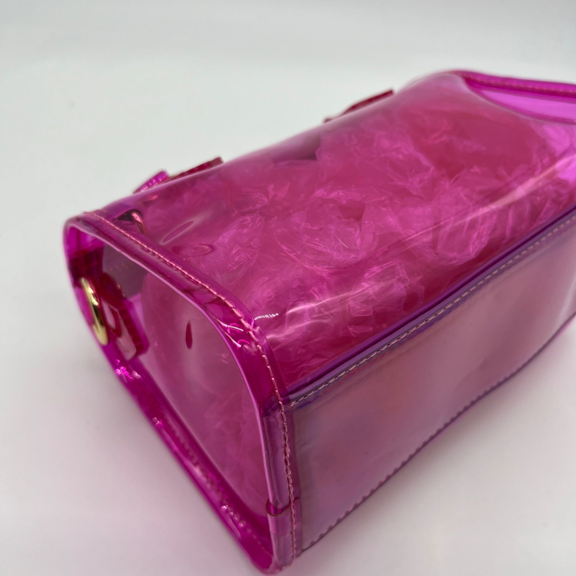 Like Dreams Hologram Clear Satchel With Inner Pouch