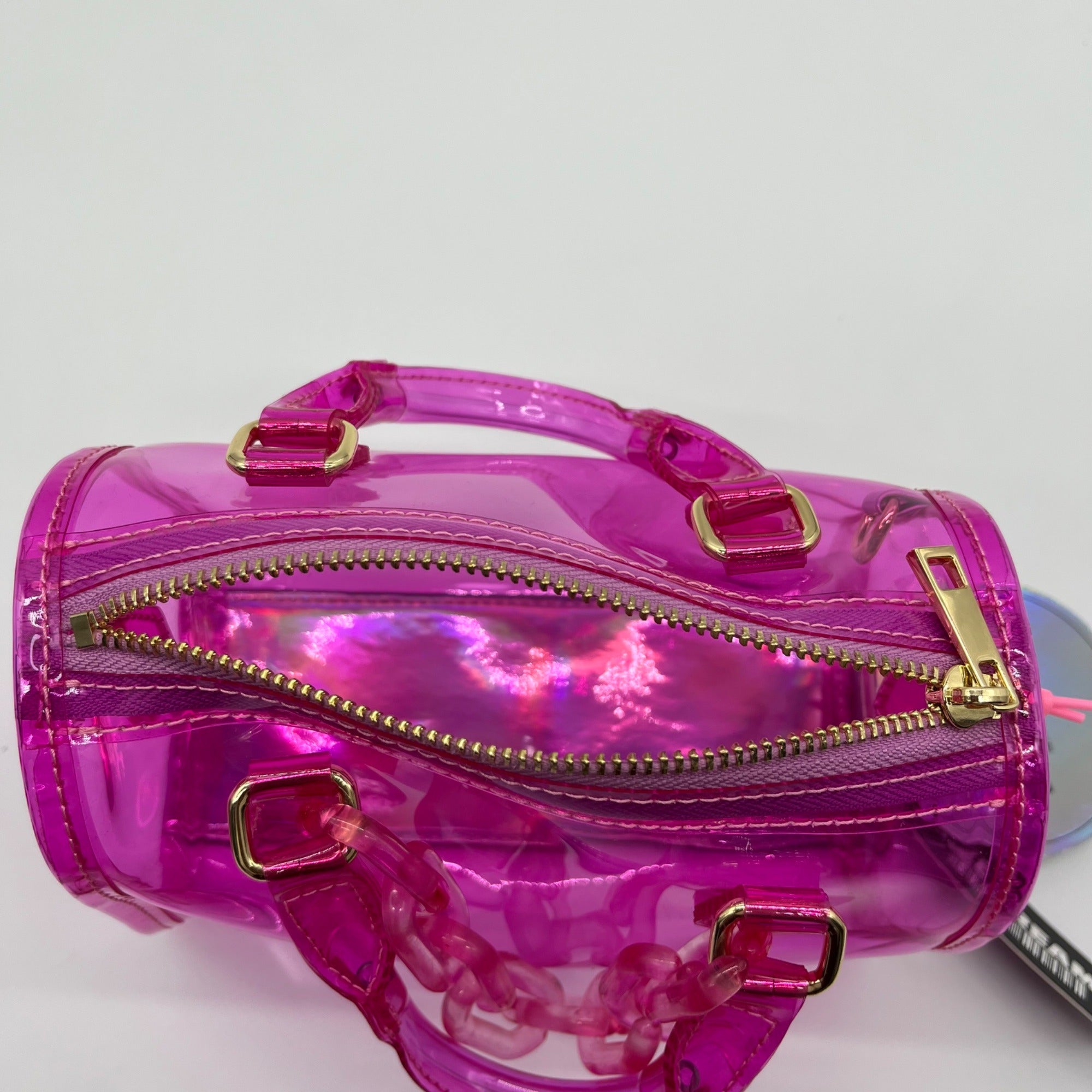 Like Dreams Hologram Clear Satchel With Inner Pouch