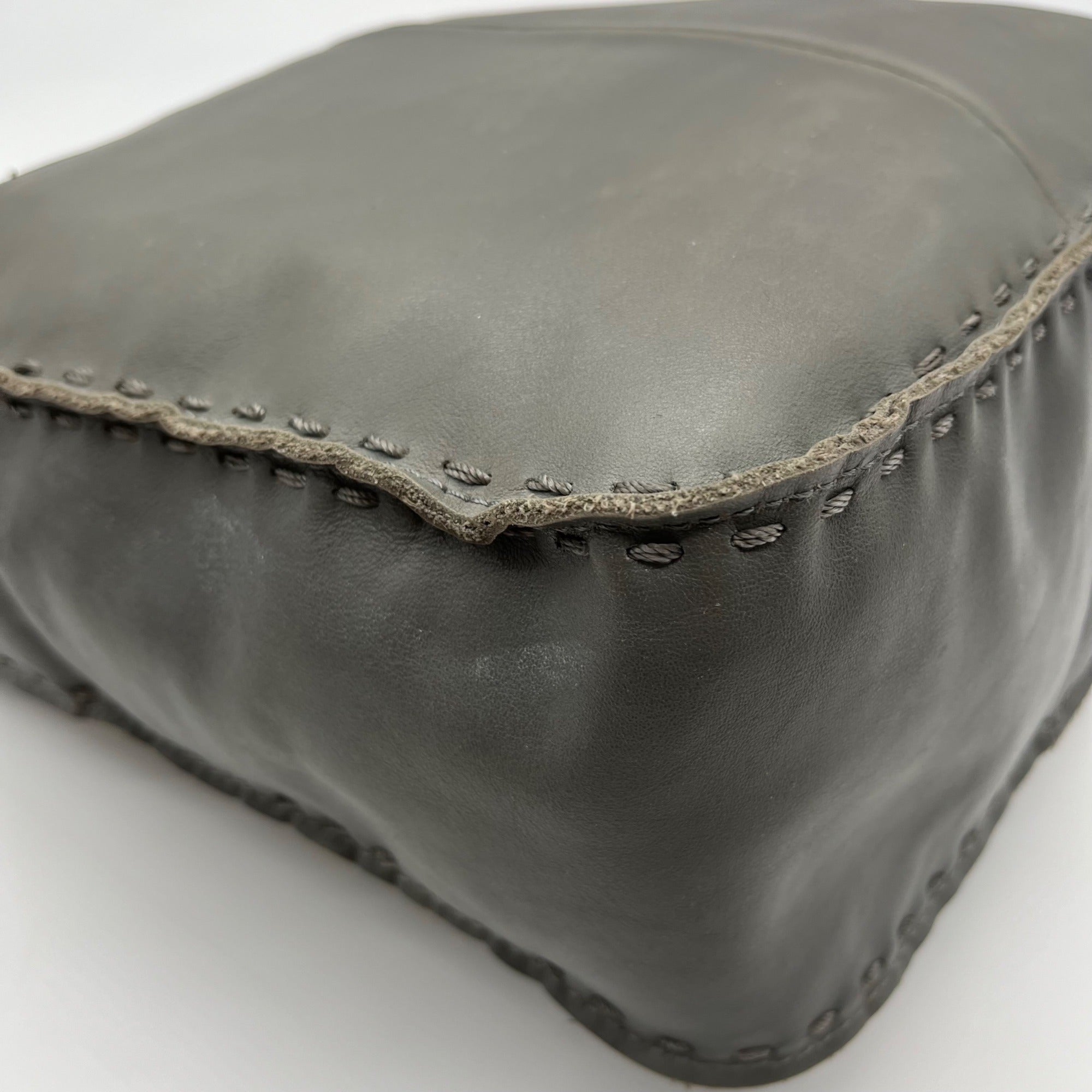 The Sak Gray Leather Tote Bag
