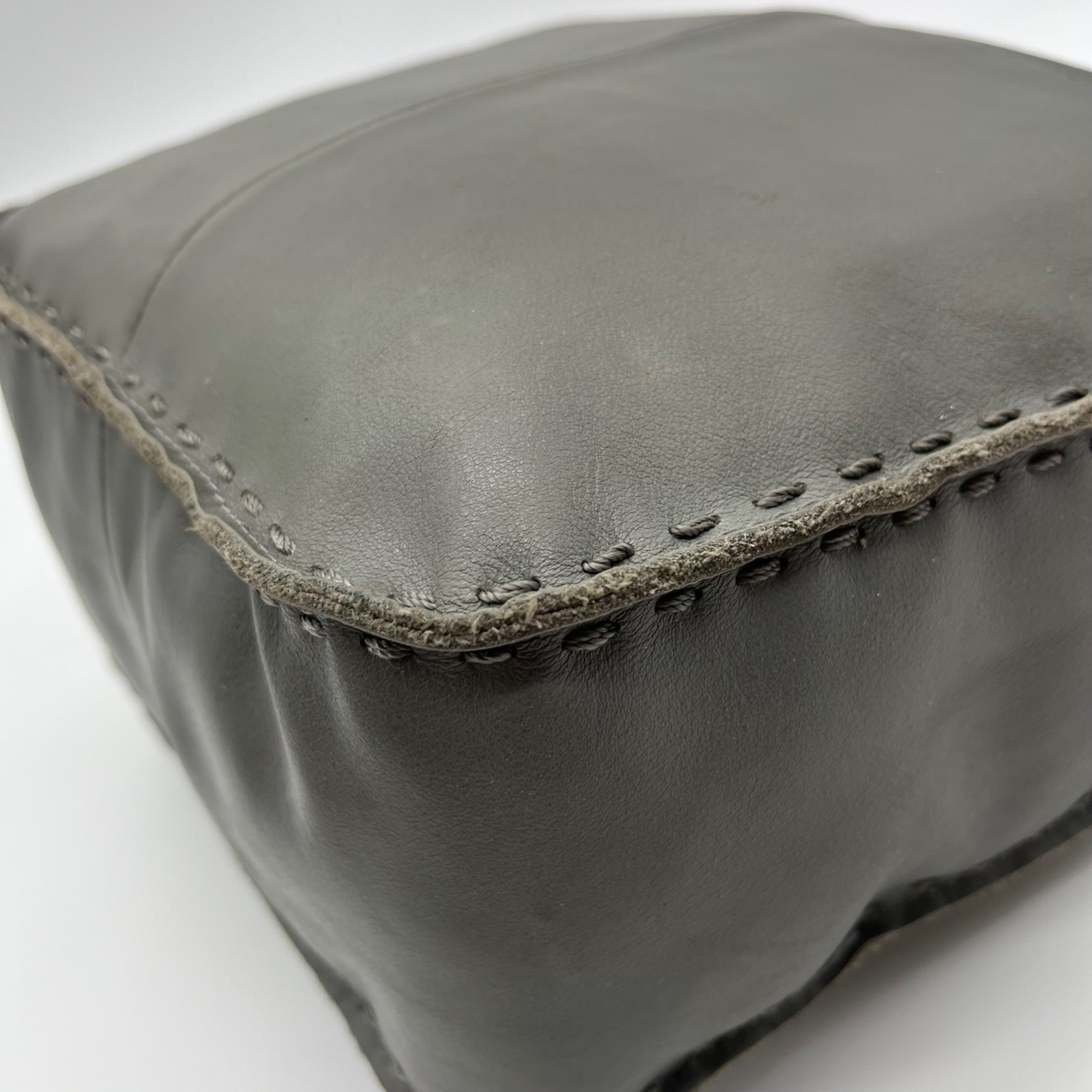The Sak Gray Leather Tote Bag