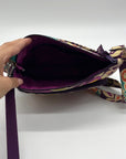 Vera Bradley Multi-Colored Plum Crazy Pattern Fabric Bag