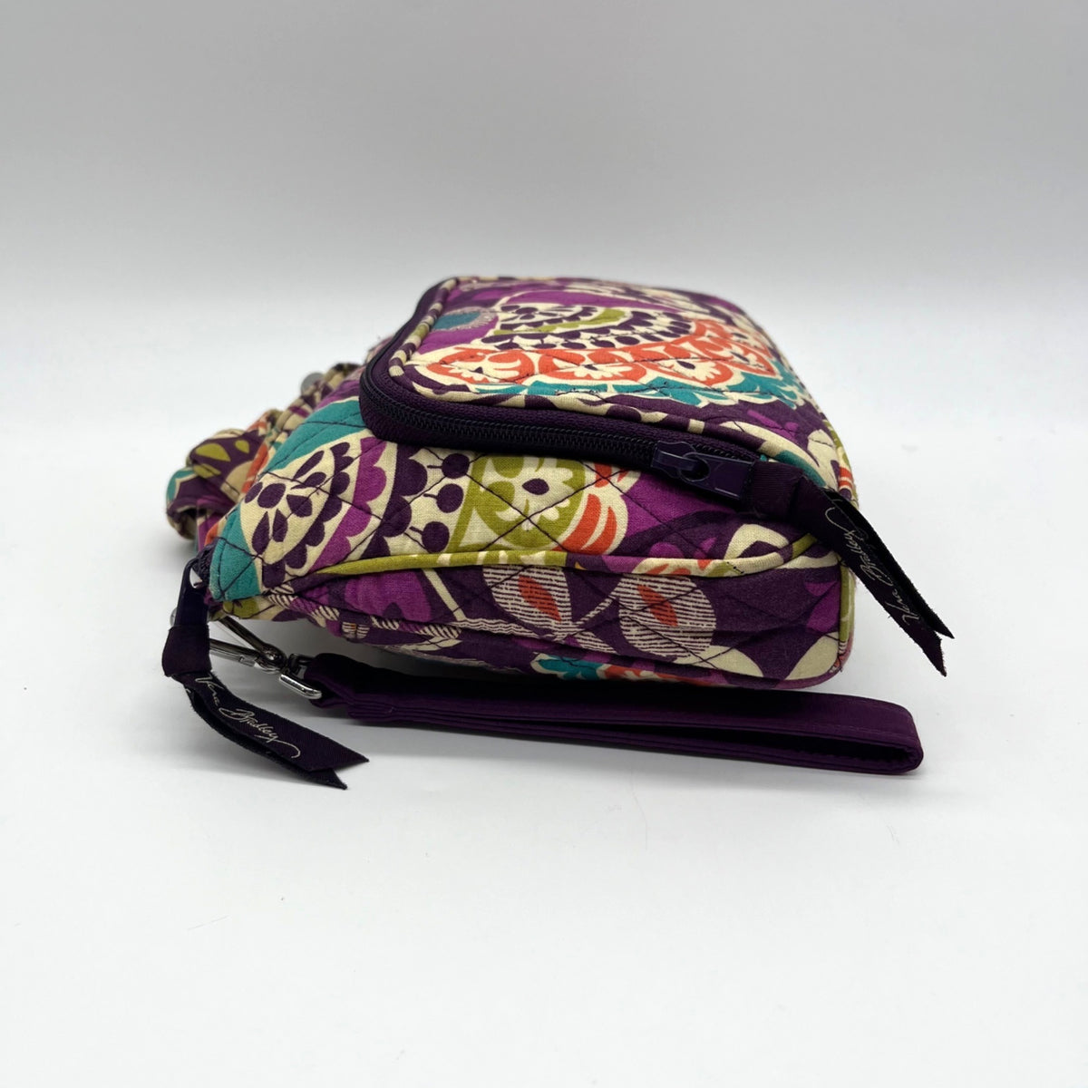 Vera Bradley Multi-Colored Plum Crazy Pattern Fabric Bag