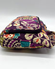 Vera Bradley Multi-Colored Plum Crazy Pattern Fabric Bag