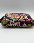 Vera Bradley Multi-Colored Plum Crazy Pattern Fabric Bag