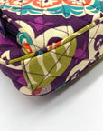 Vera Bradley Multi-Colored Plum Crazy Pattern Fabric Bag