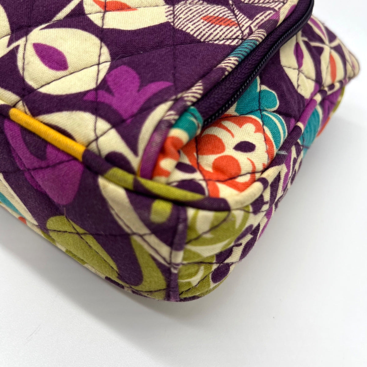 Vera Bradley Multi-Colored Plum Crazy Pattern Fabric Bag