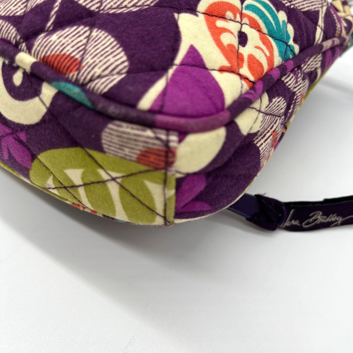 Vera Bradley Multi-Colored Plum Crazy Pattern Fabric Bag