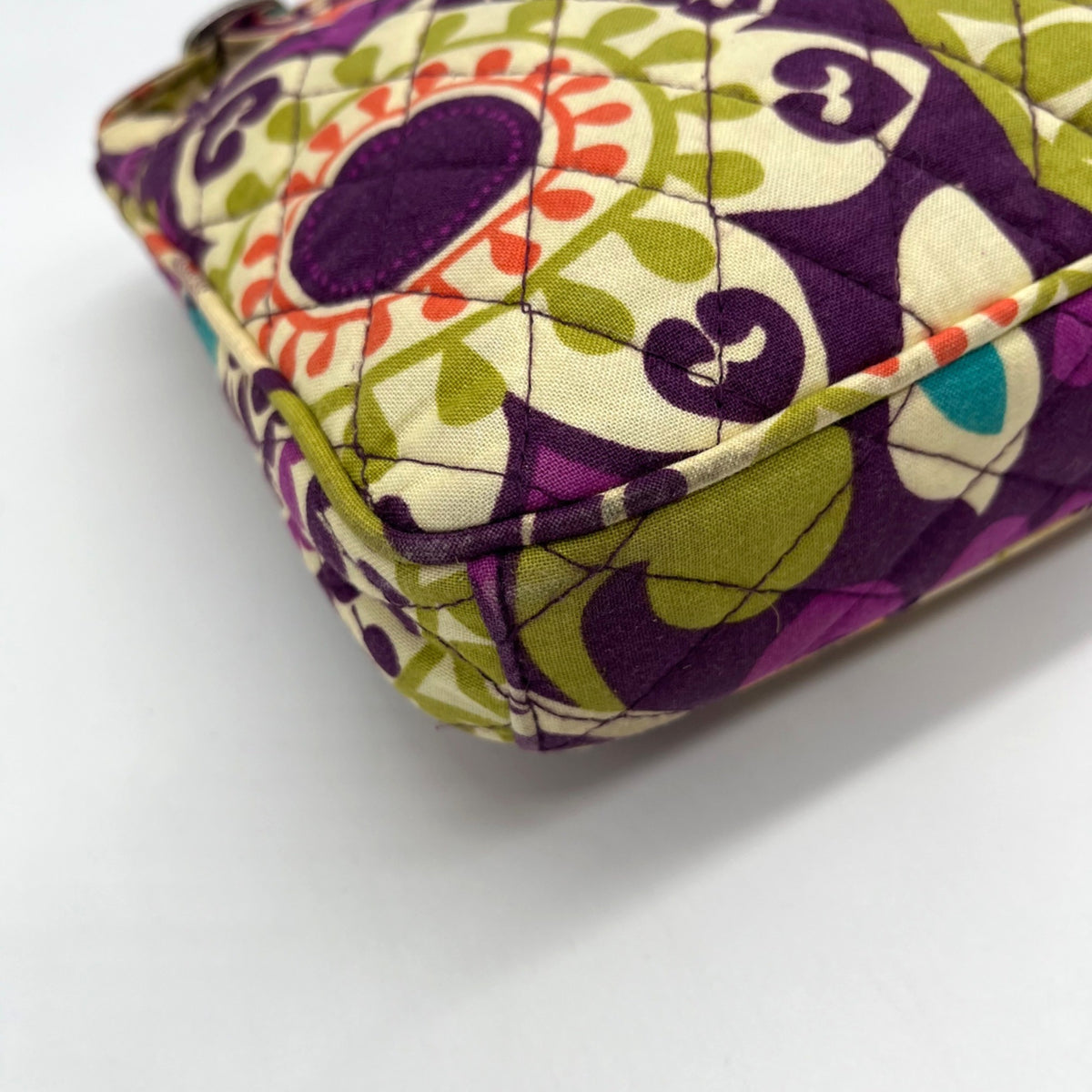 Vera Bradley Multi-Colored Plum Crazy Pattern Fabric Bag