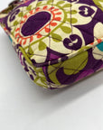 Vera Bradley Multi-Colored Plum Crazy Pattern Fabric Bag