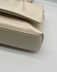 MMs Brands White Faux Leather Crossbody