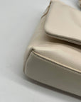 MMs Brands White Faux Leather Crossbody