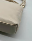 MMs Brands White Faux Leather Crossbody