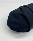 Aqua Black Linen & Cotton Pouch with Bag Charm