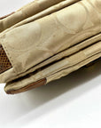Coach Tan Signature Canvas Peyton Shoulder Bag 14504