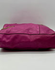Fossil Fuchsia Pebbled Leather Zoey Tote Bag