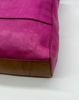 Fossil Fuchsia Pebbled Leather Zoey Tote Bag