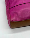 Fossil Fuchsia Pebbled Leather Zoey Tote Bag