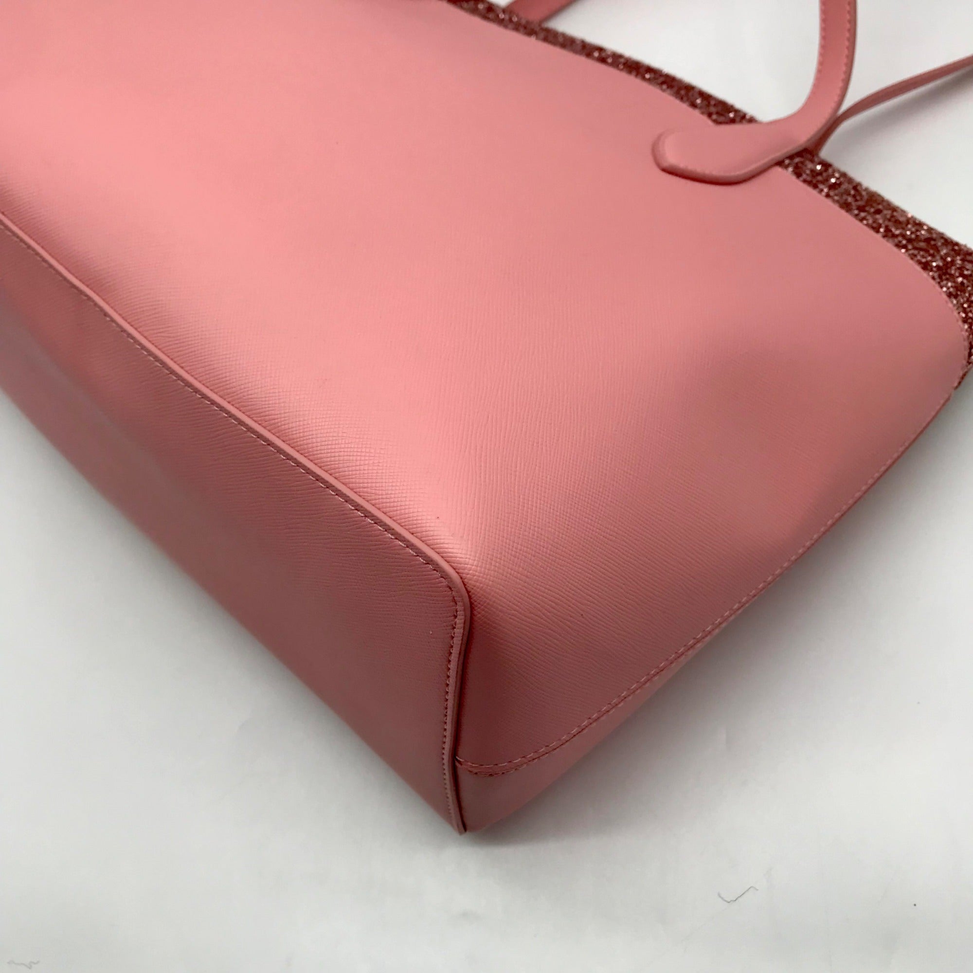 Kate Spade Flash Pink Glitter Tote Bag