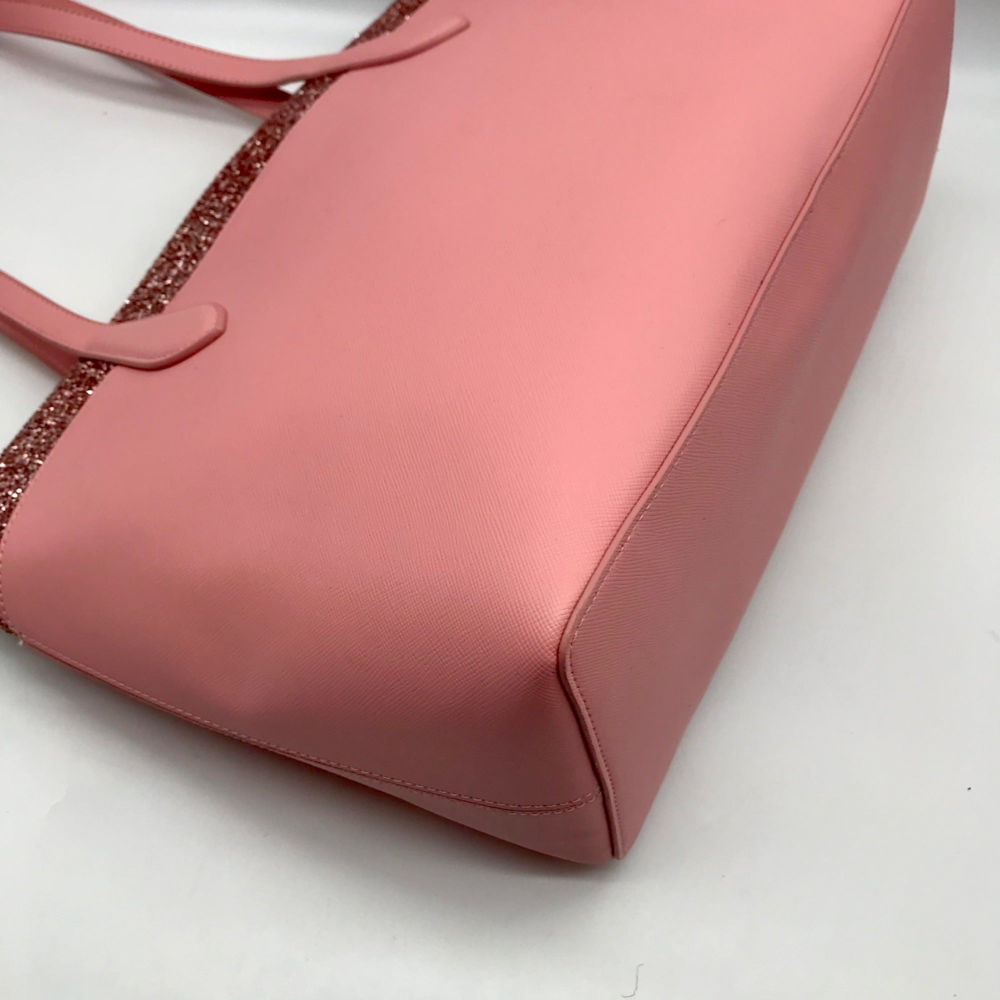 Kate Spade Flash Pink Glitter Tote Bag
