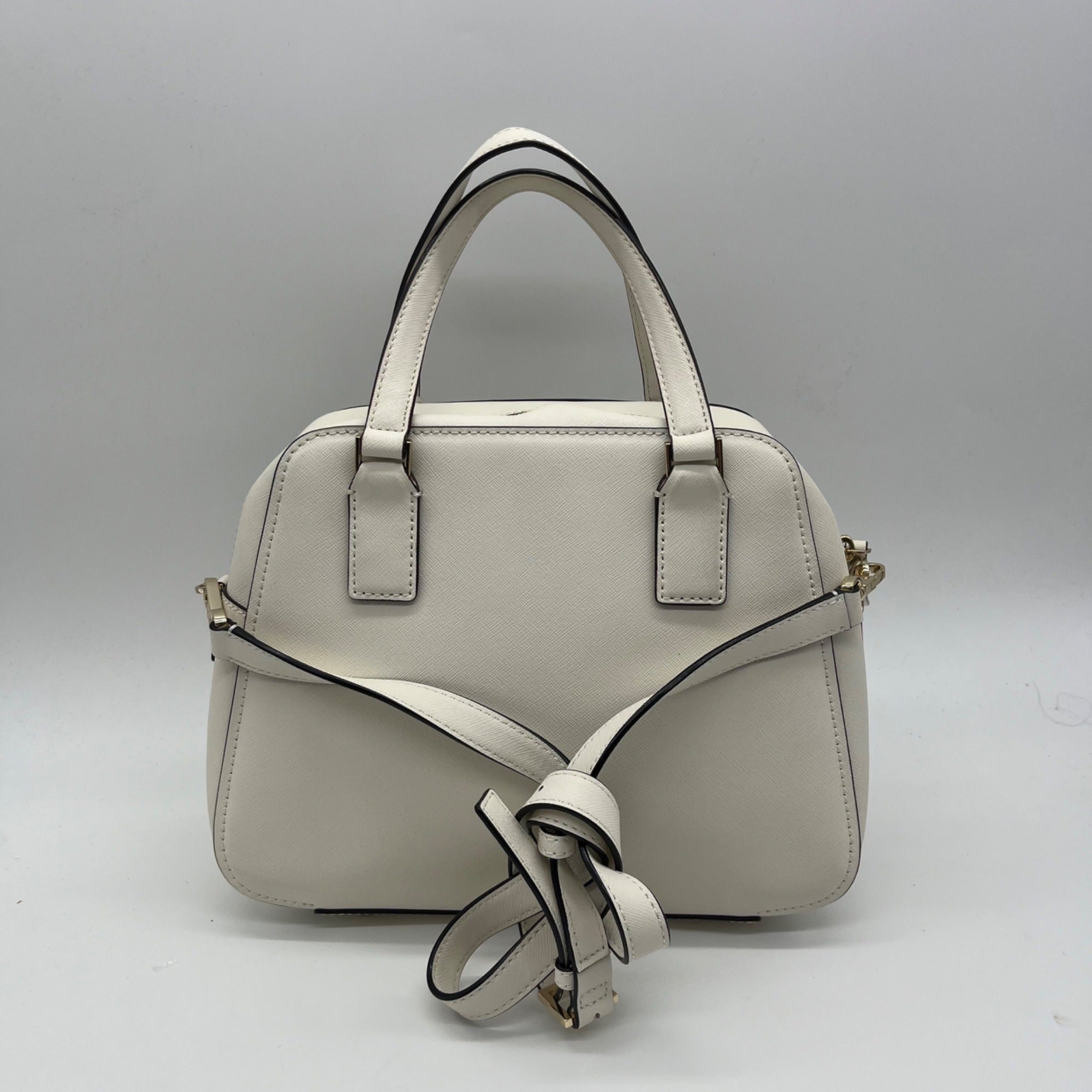 Kate Spade White Saffiano Leather Cameron Street Little Babe Satchel
