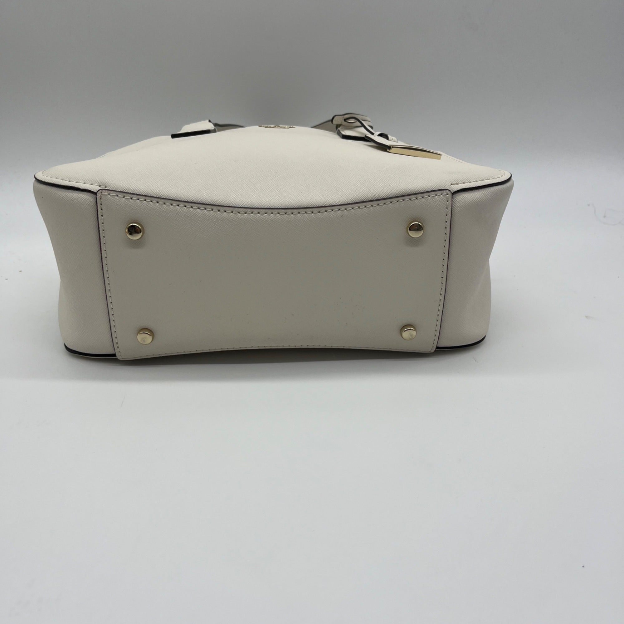 Kate Spade White Saffiano Leather Cameron Street Little Babe Satchel