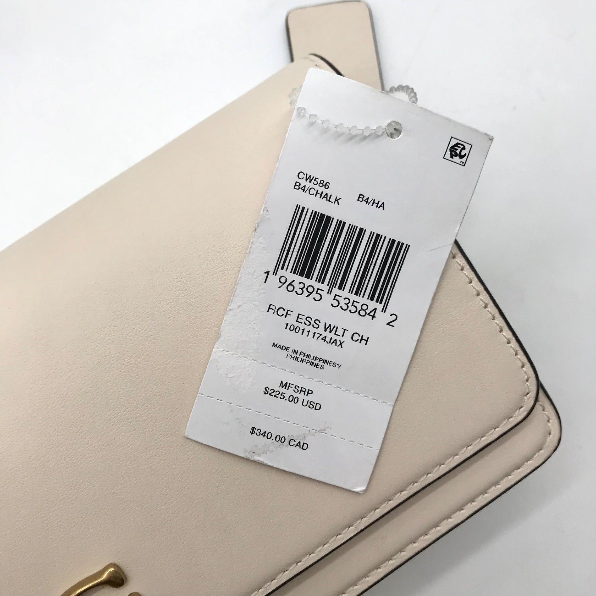 Coach Chalk Leather Evie Crossbody Bag CW586