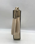 Tory Burch Ivory Embossed Leather Thea Cellphone Crossbody